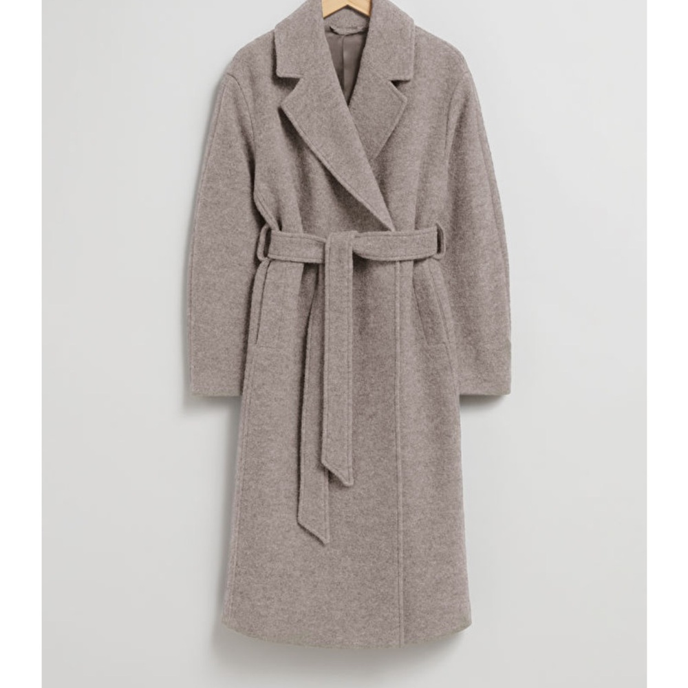 & Other Stories Women's Belted Wool Coat